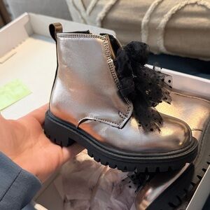 Jessica Simpson little girls champagne color boots